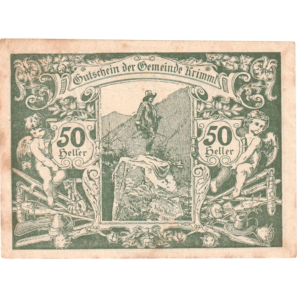 Österreich, Krimml, 50 Heller, 1920-12-31, SS