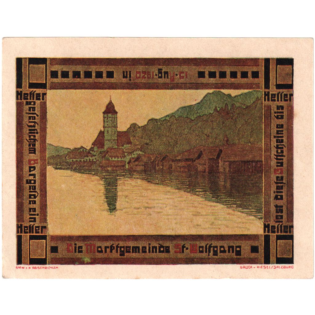Österreich, St Wolfgang, 10 Heller, 1920-08-15, VZ