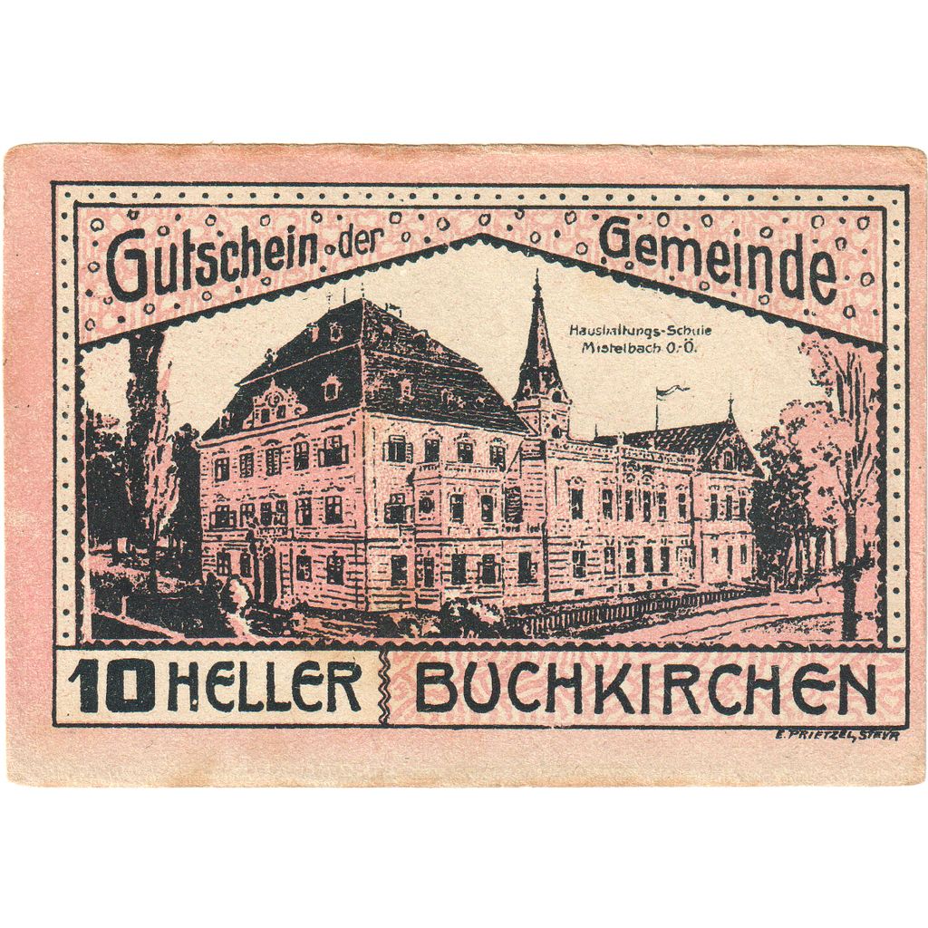 Österreich, Buchkirchen, 10 Heller, 1920-10-31, SS