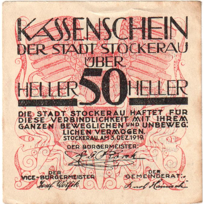 Österreich, Stockerau, 50 Heller, 1920-08-15, SS