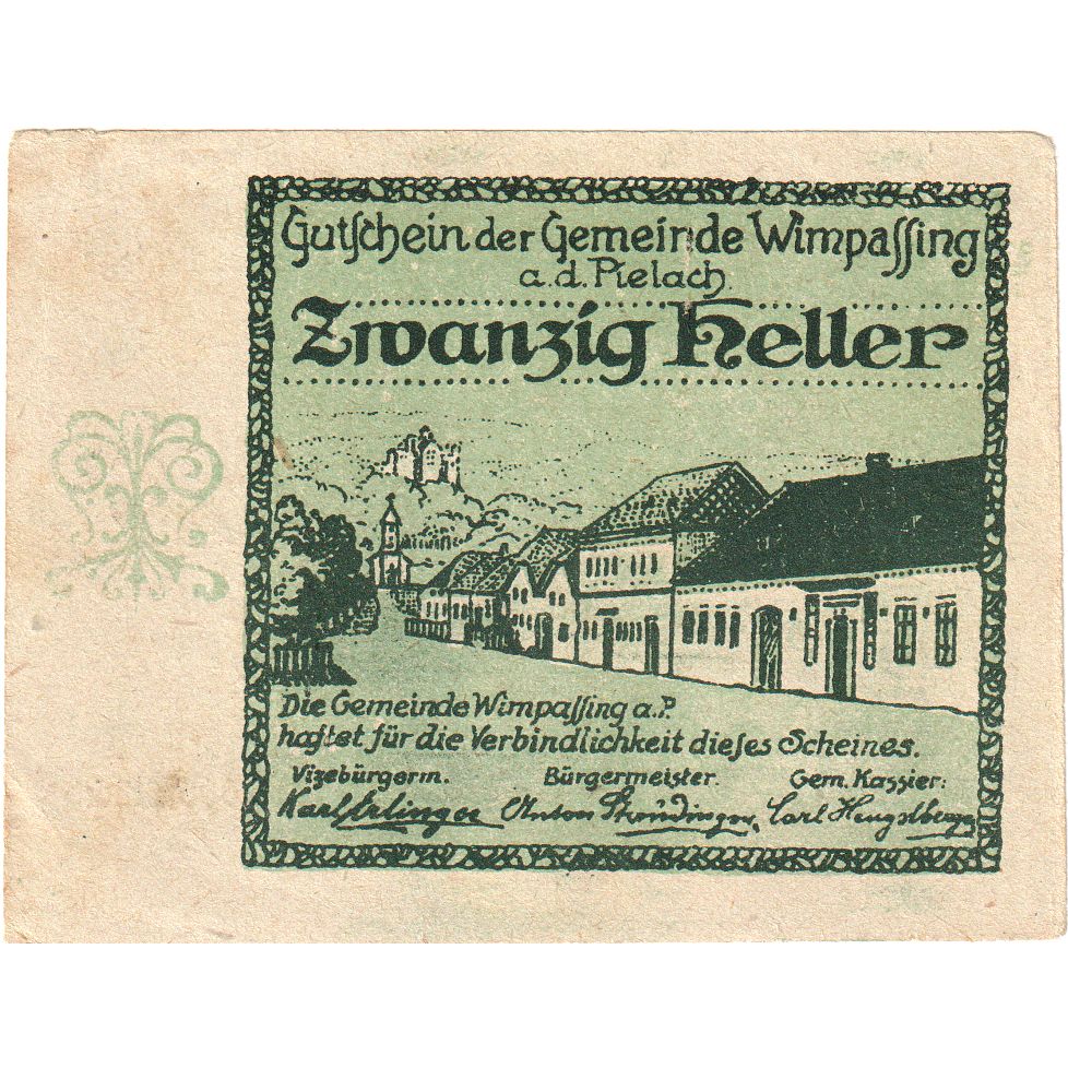 Österreich, Wimpassing, 20 Heller, 1920-12-31, SS