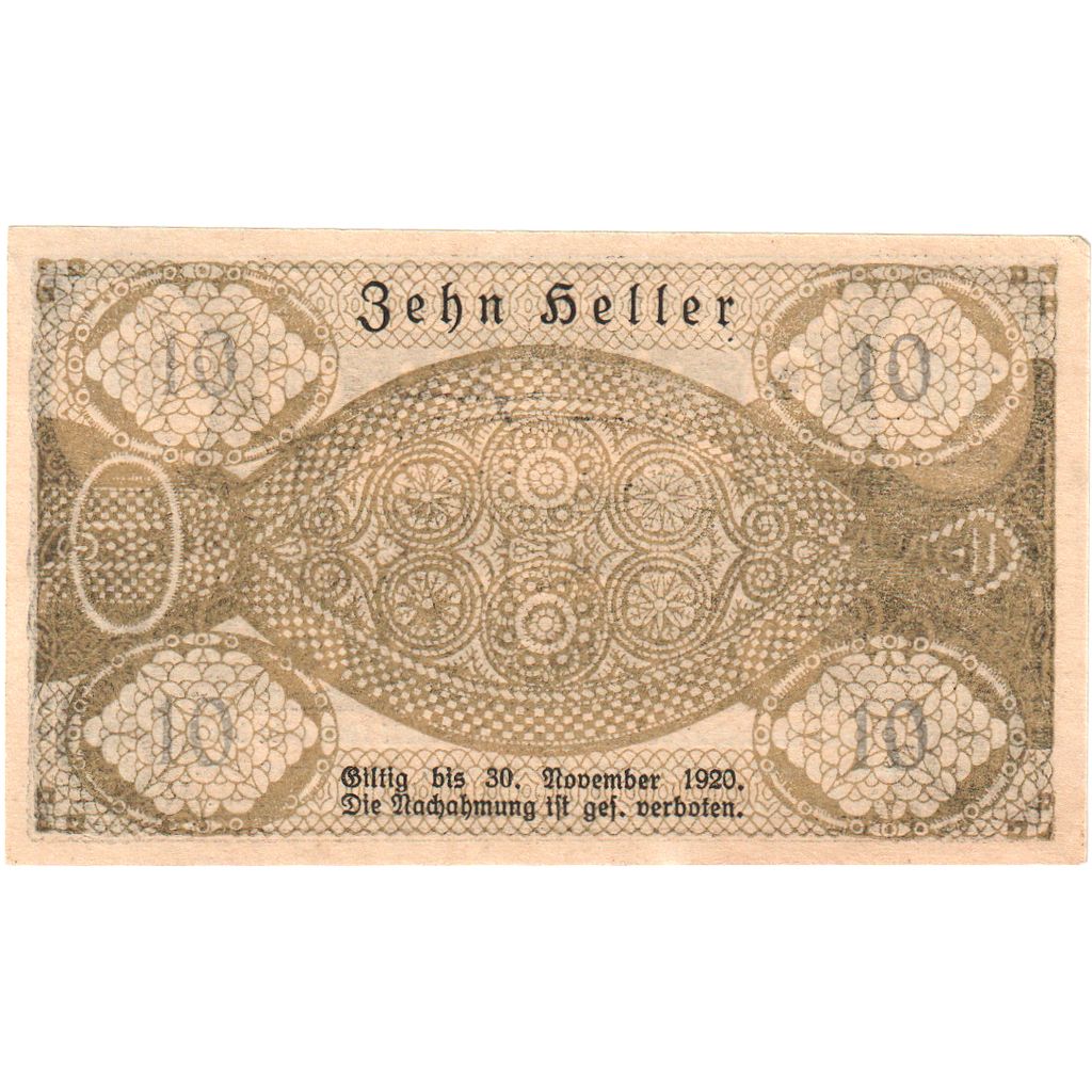 Österreich, Pattigham, 10 Heller, 1920-11-30, UNZ-
