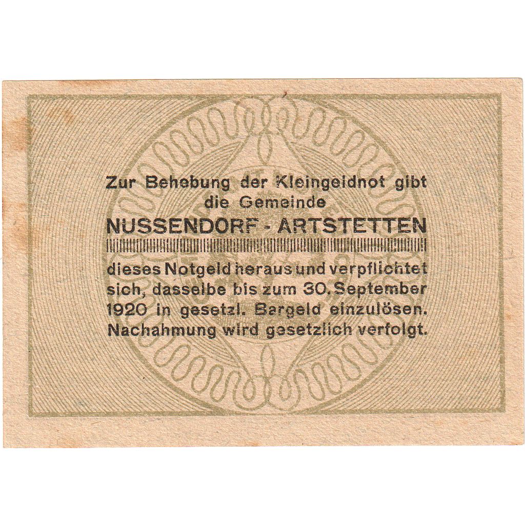Austria, Nussendorf, 20 Heller, 1920-09-30, AU(55-58)