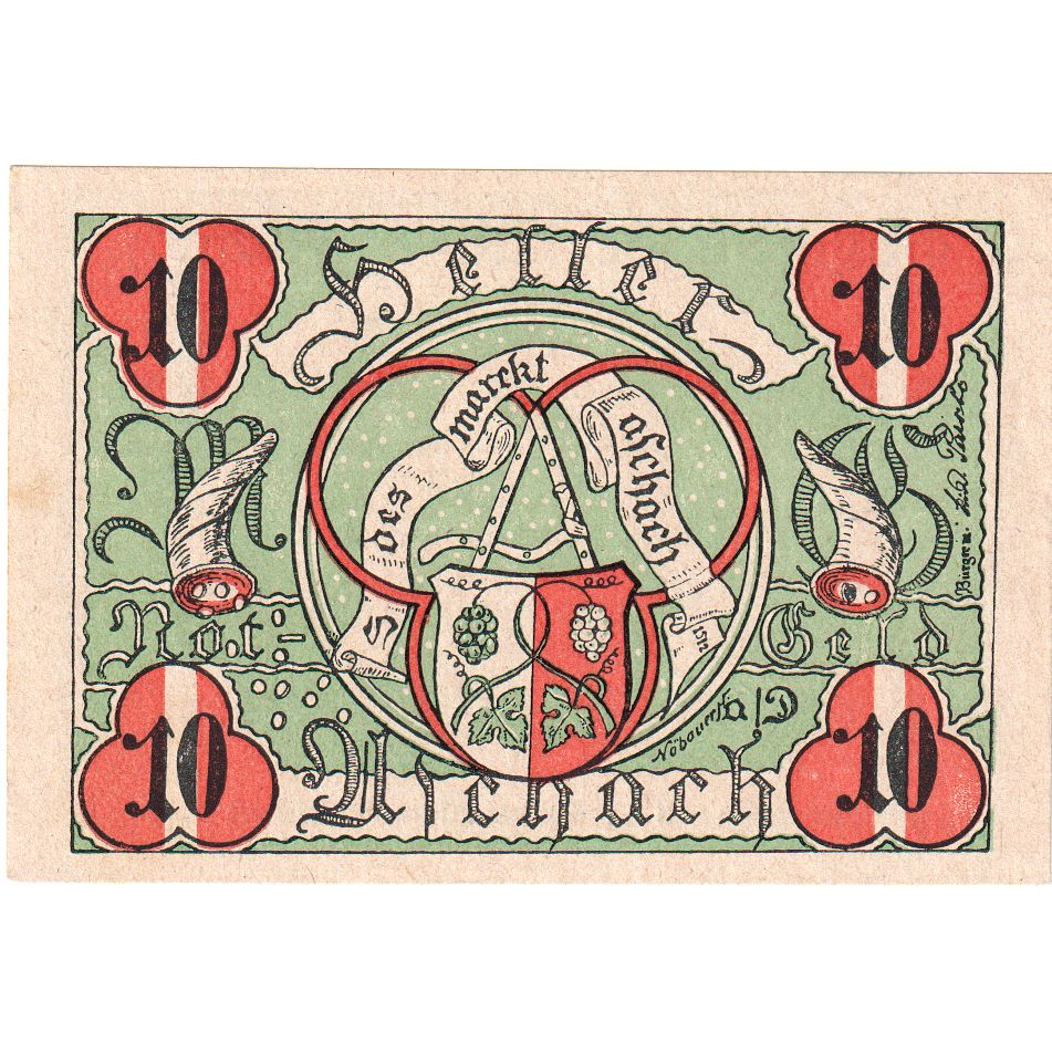 Austria, Aschach, 10 Heller, UNC(63)