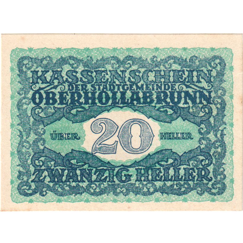 Austria, Oberhollabrunn, 20 Heller, 1920-12-15, UNC(63)