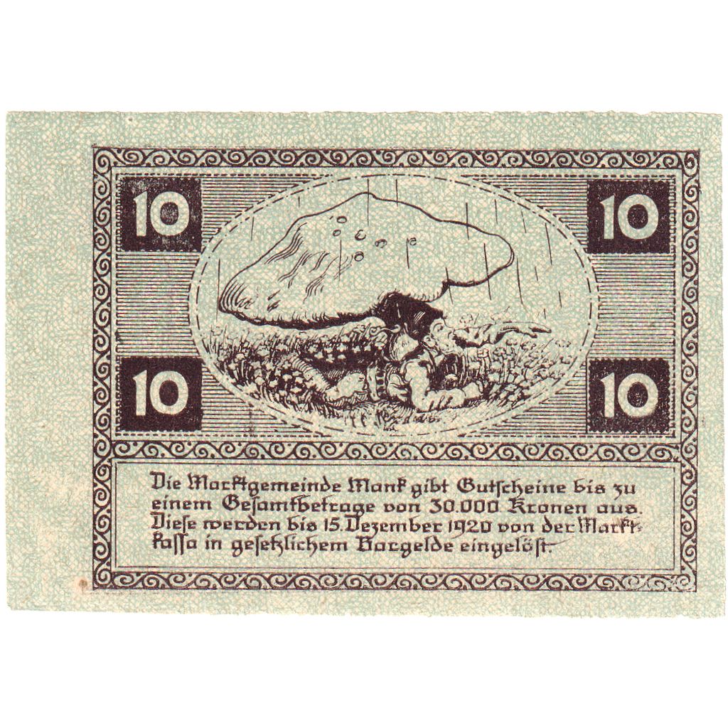 Österreich, Mank, 10 Heller, 1920-12-15, UNZ-
