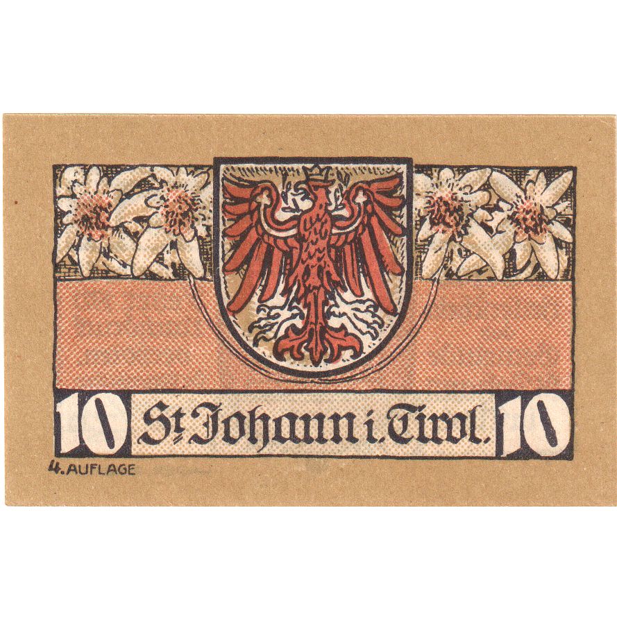 Österreich, St Johann in Tirol, 10 Heller, 1921-01-31, UNZ-