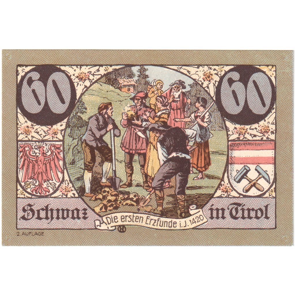 Österreich, Schwaz, 60 Heller, 1920-12-31, UNZ-