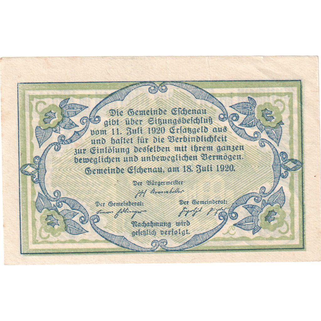 Austria, Eschenau, 10 Heller, SPL