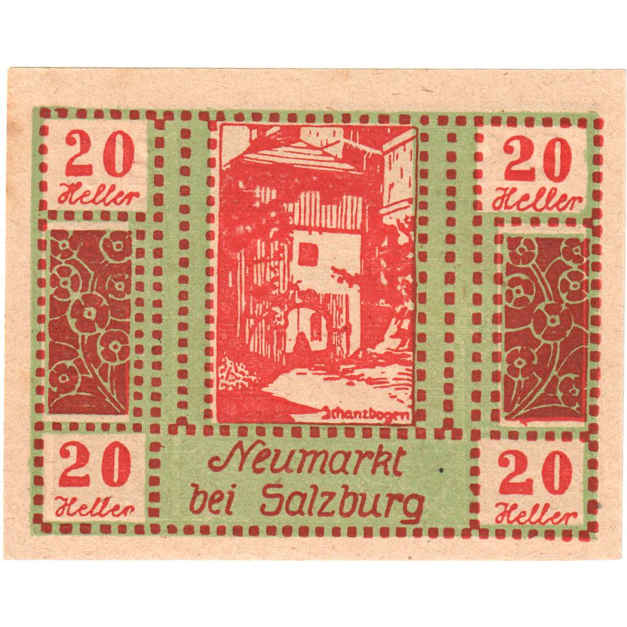Autriche, Neumarkt bei Salzburg, 20 Heller, 1920-09-30, SPL