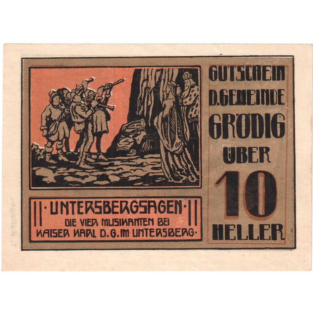 Autriche, Grödig, 10 Heller, 1920-12-31, SPL