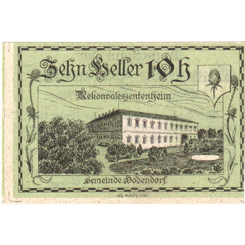 Austria, Bodendorf, 10 Heller, 1921-01-31, SC