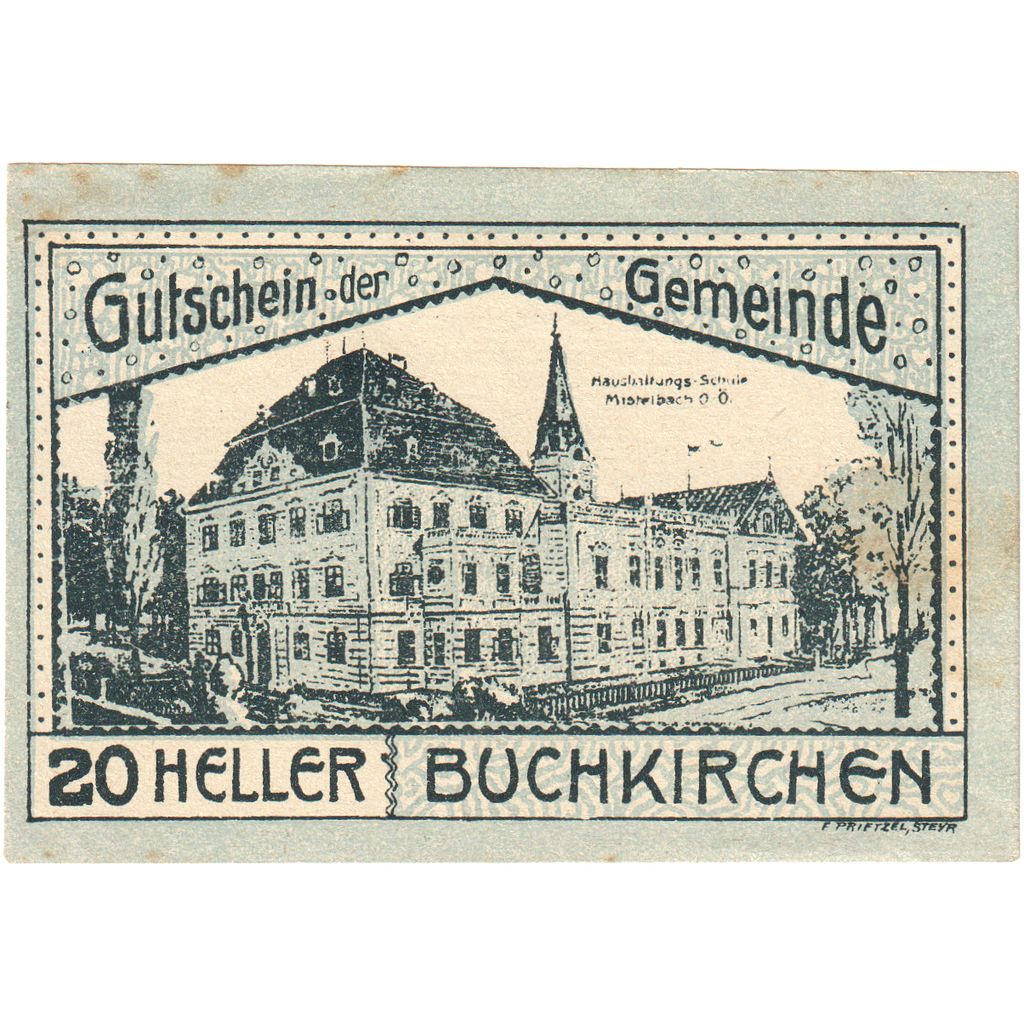 Austria, Buchkirchen, 20 Heller, 1920-10-31, MBC