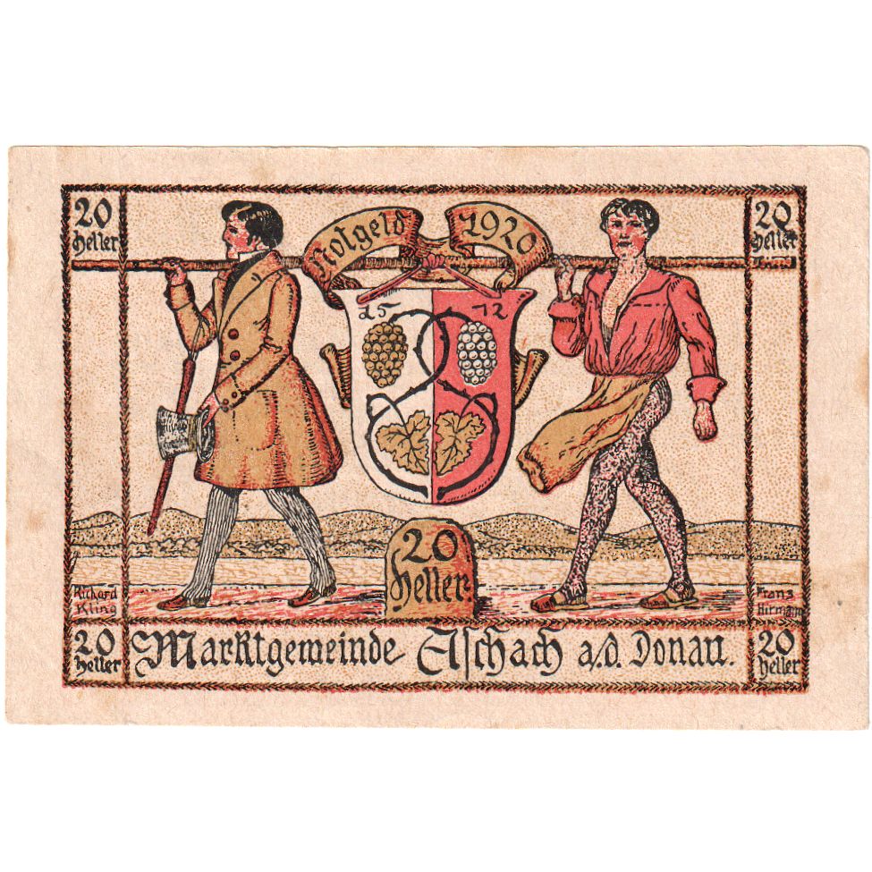 Austria, Aschach, 20 Heller, MBC