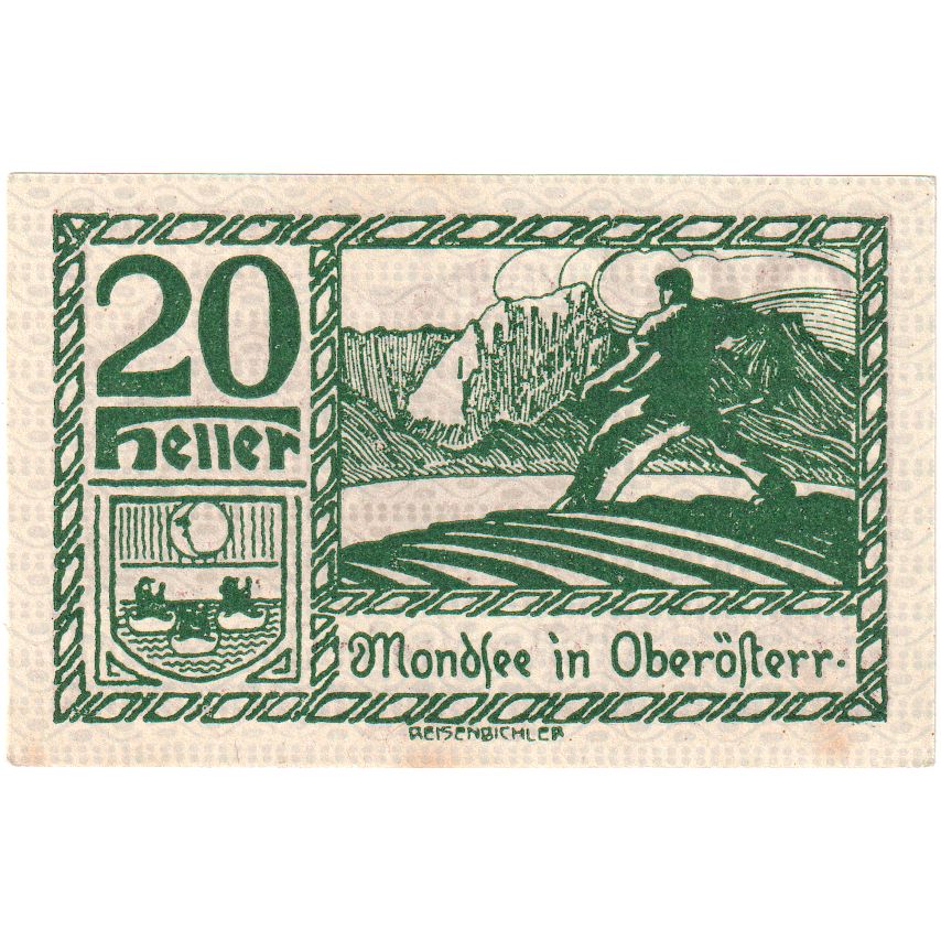 Austria, Mondsee, 20 Heller, 1920-12-31, SPL