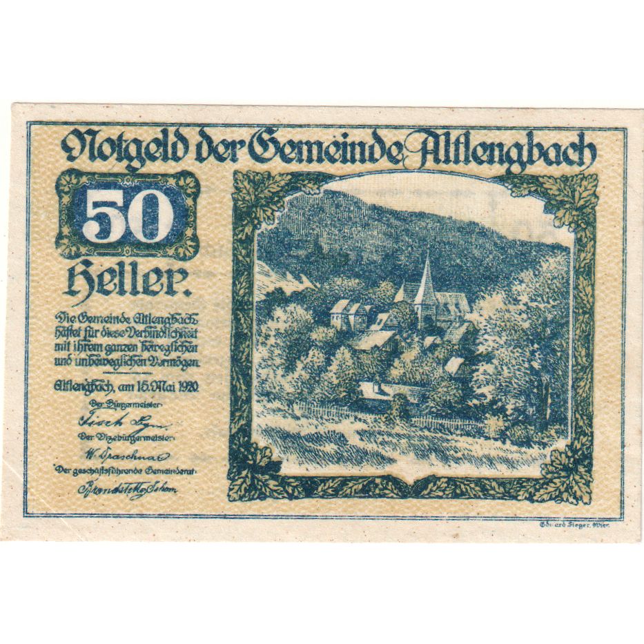 Austria, Altlengbach, 50 Heller, 1920-12-31, SPL