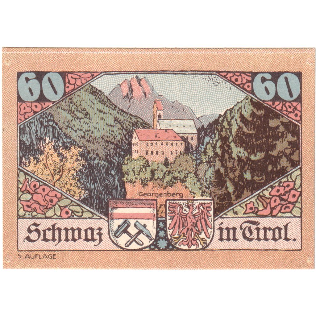 Austria, Schwaz, 60 Heller, 1920-12-31, SPL