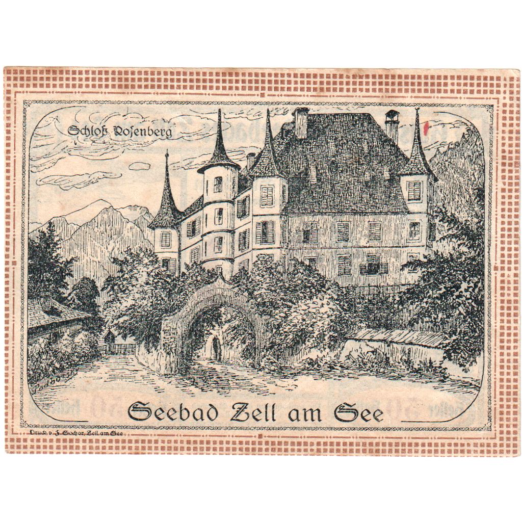 Austria, Zell am See, 50 Heller, 1920-08-31, EF(40-45)