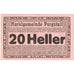 Austria, Purgstall, 20 Heller, UNC(63)