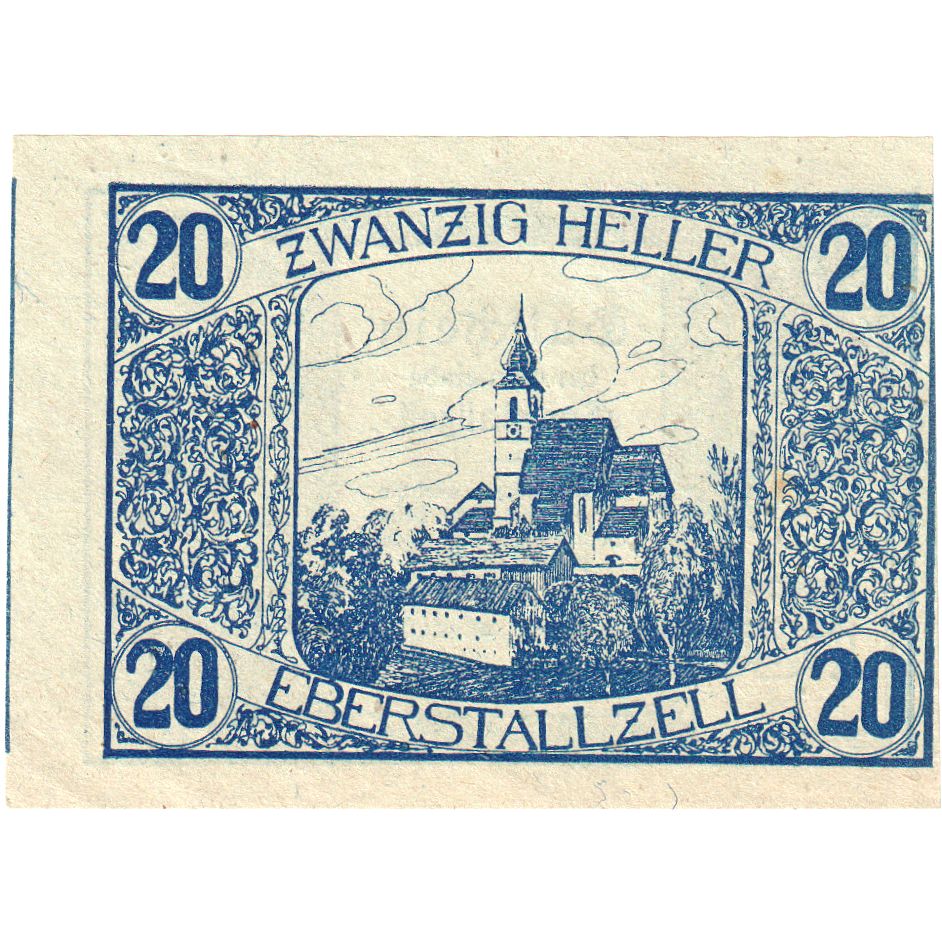 Áustria, Eberstallzell, 20 Heller, 1920-10-31, UNC(63)