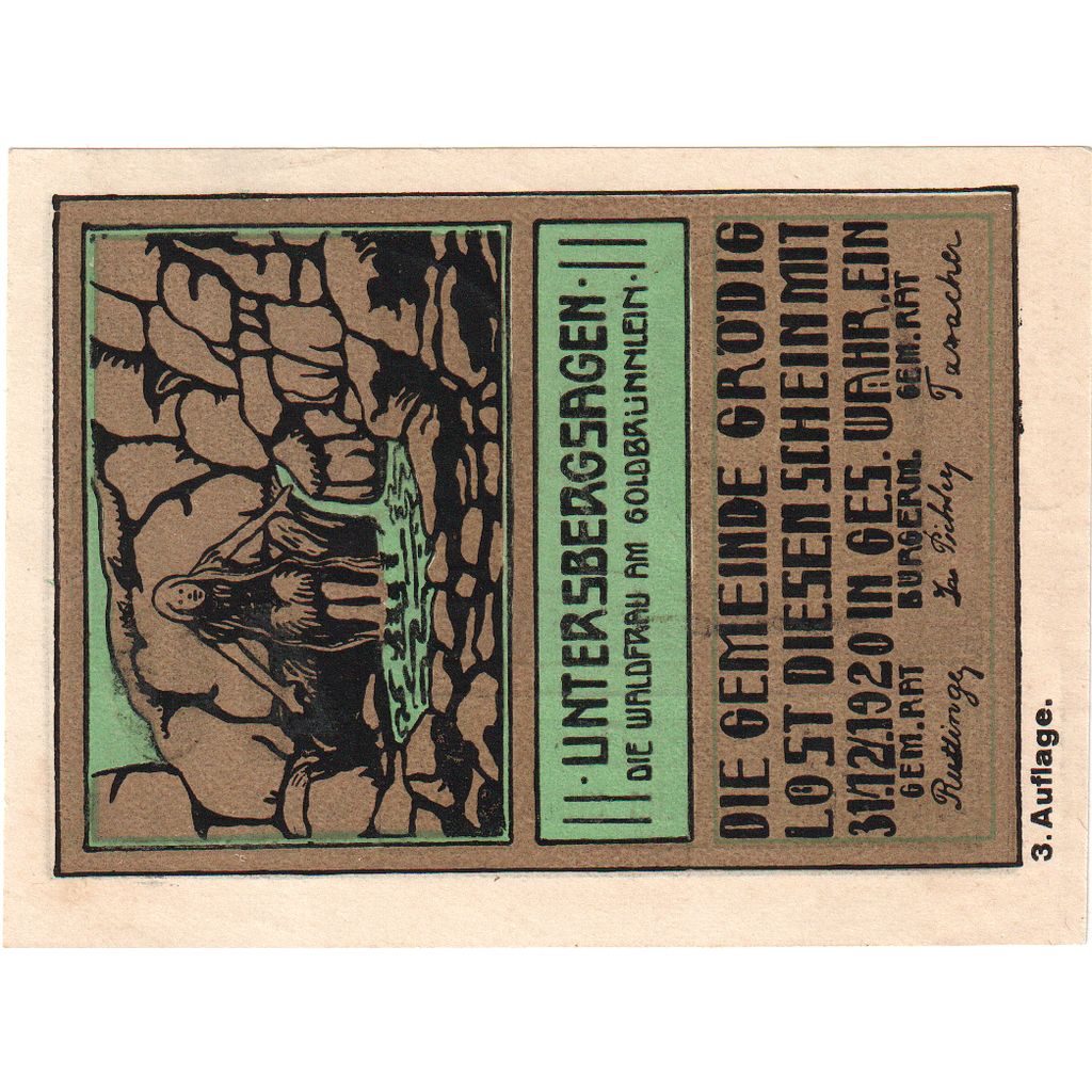 Austria, Grödig, 40 Heller, 1920-12-31, UNC(63)