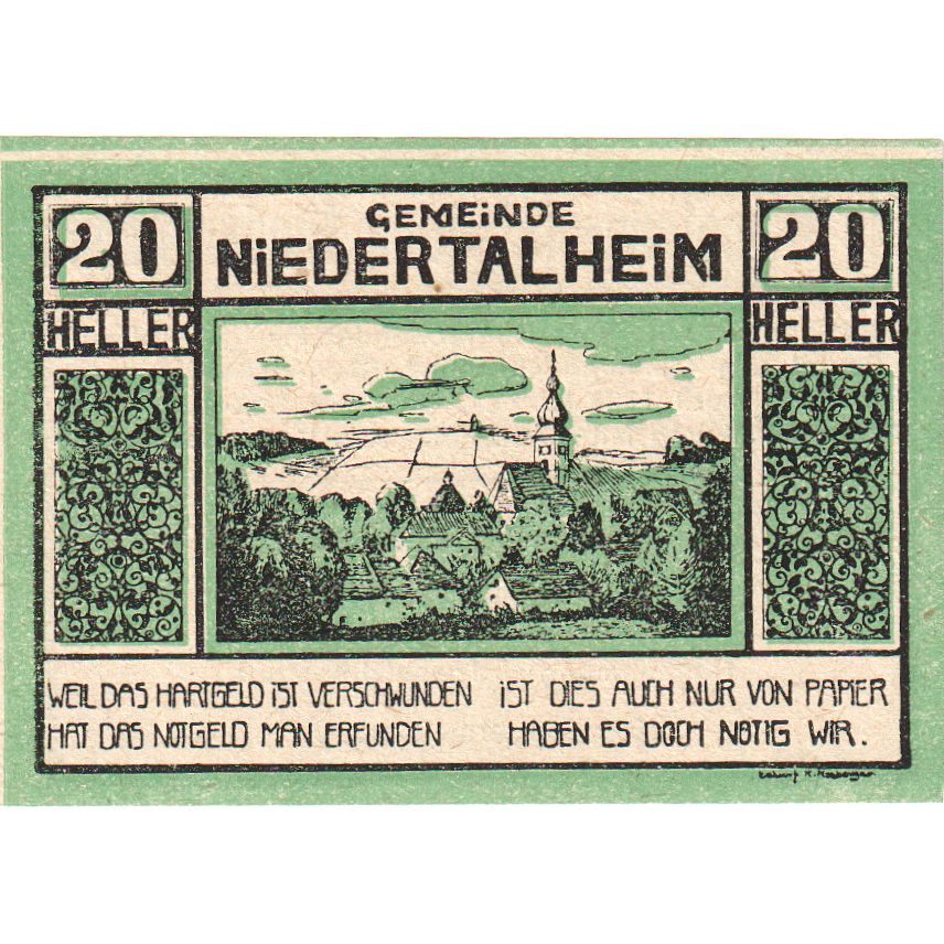 Österreich, Niederthalheim, 20 Heller, 1920-12-31, UNZ-