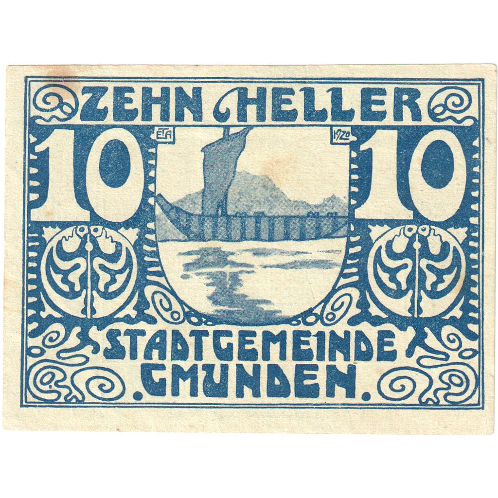 Áustria, Gmunden, 10 Heller, 1920-03-31, AU(55-58)