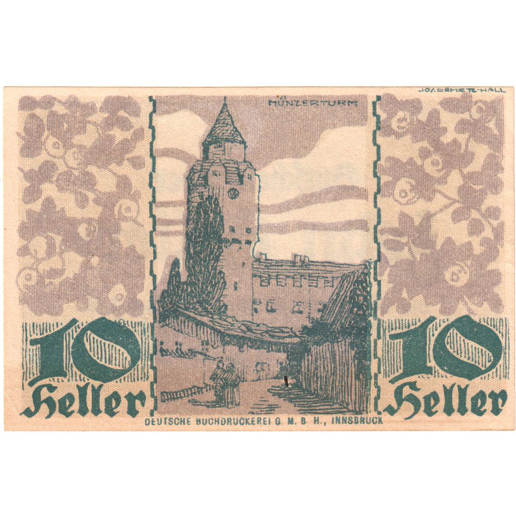 Áustria, Hall, 10 Heller, 1920-10-31, UNC(63)