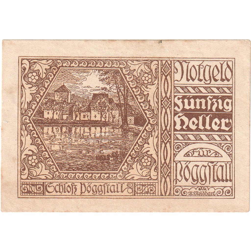 Áustria, Pöggstall, 50 Heller, 1920-12-31, EF(40-45)