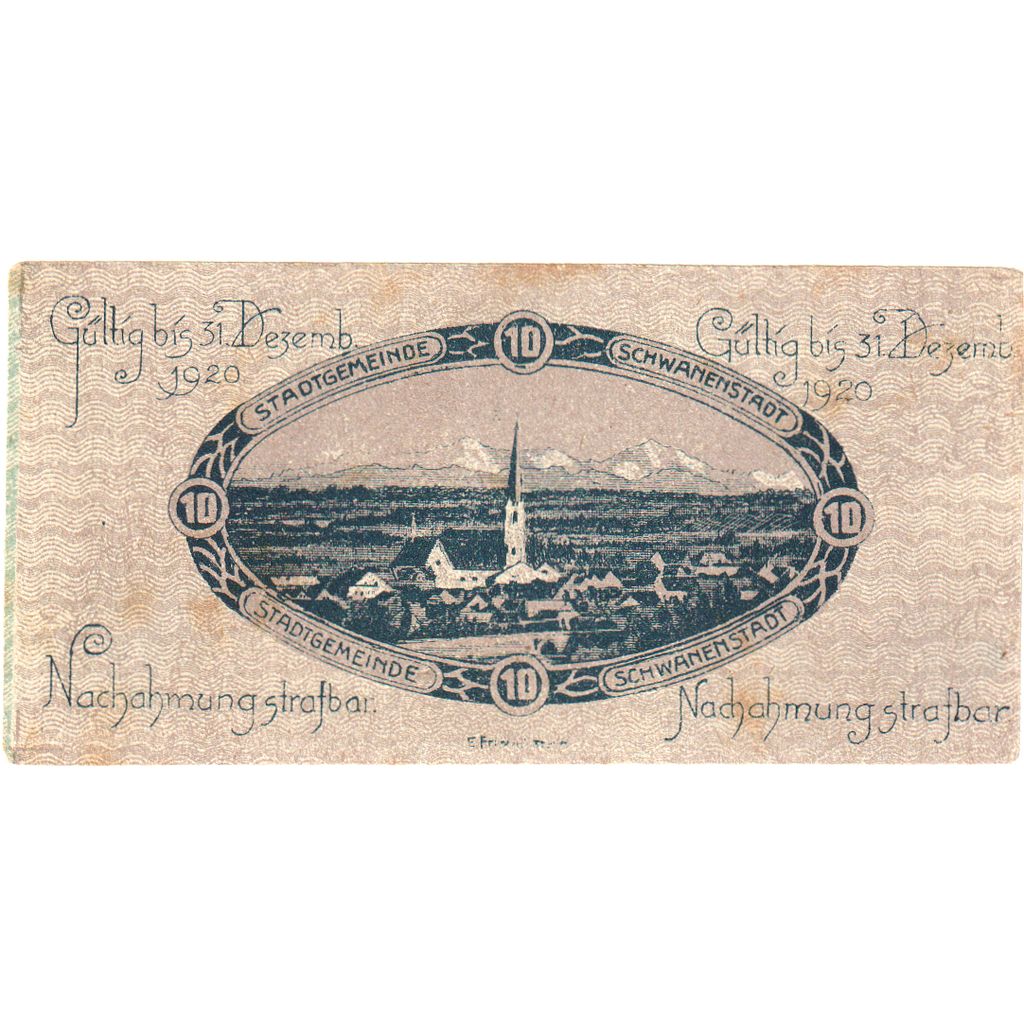 Austria, Schwanenstadt, 10 Heller, 1920-12-31, MBC