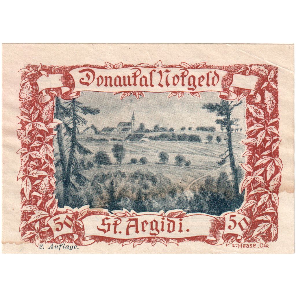 Austria, St Aegidi, 50 Heller, EF(40-45)