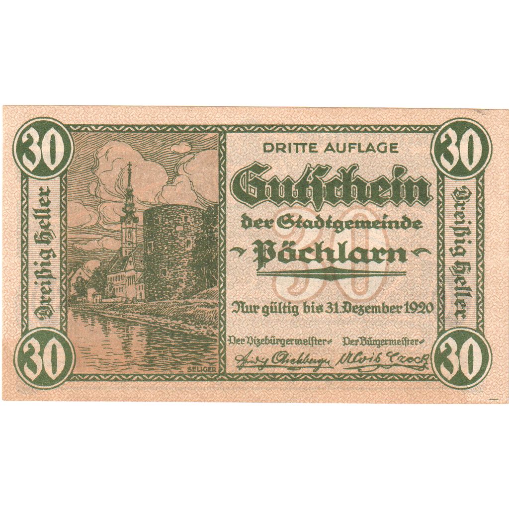 Austria, Pochlarn, 30 Heller, 1920-12-31, UNC(63)