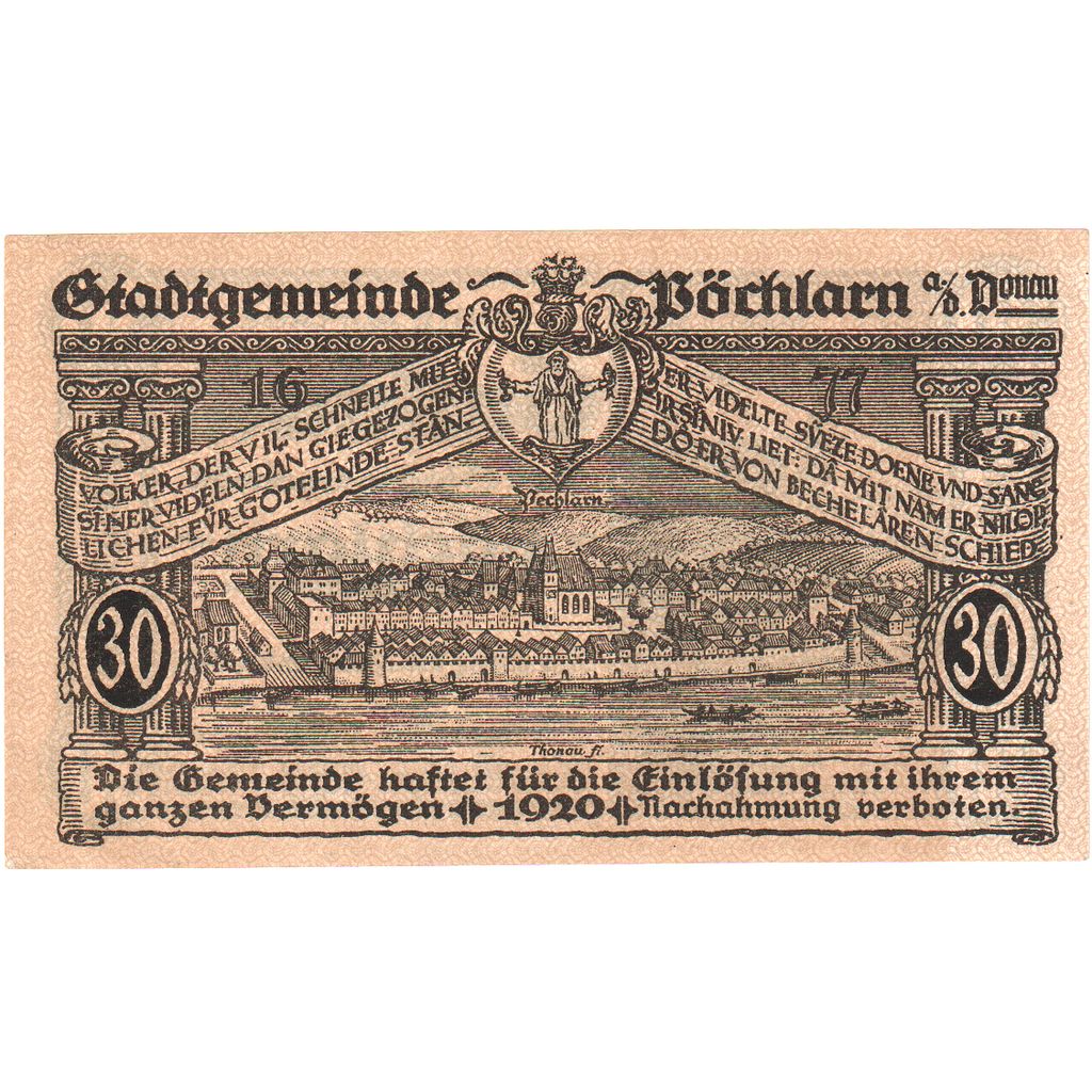 Austria, Pochlarn, 30 Heller, 1920-12-31, UNC(63)