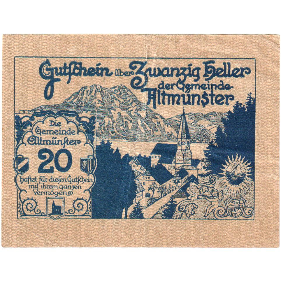 Oostenrijk, Altmünster, 20 Heller, 1920-05-20, SPL