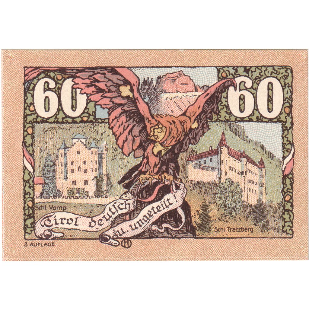 Oostenrijk, Schwaz, 60 Heller, 1920-12-31, SPL