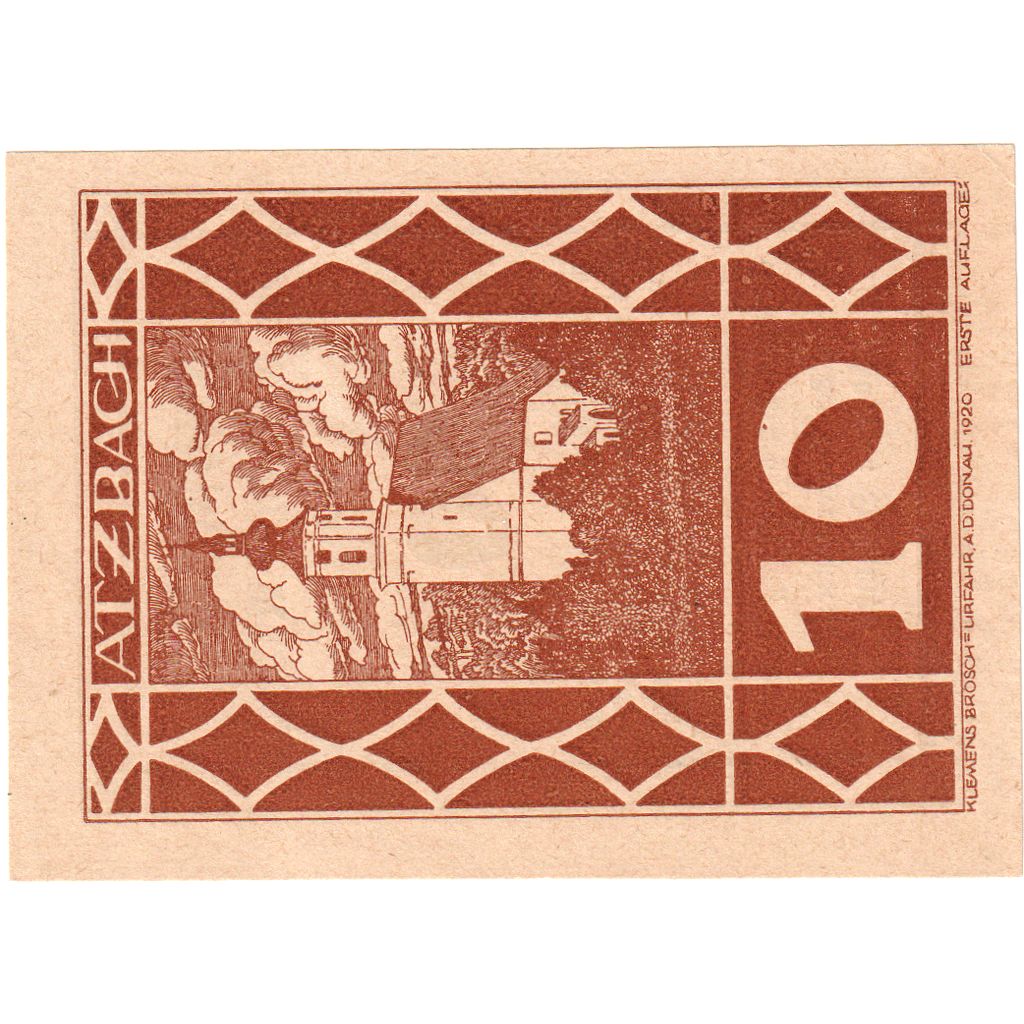 Autriche, Atzbach, 10 Heller, SPL