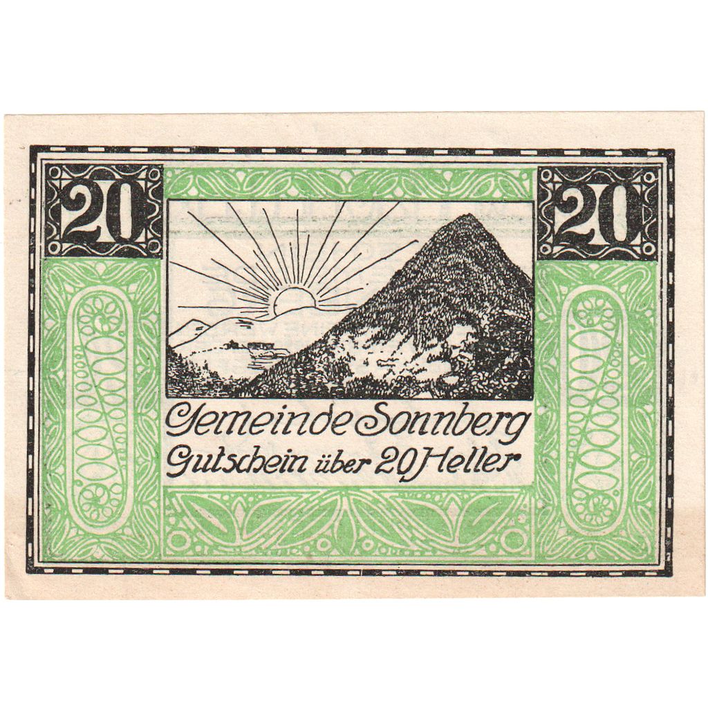Österreich, Sonnberg, 20 Heller, 1920-11-30, UNZ-