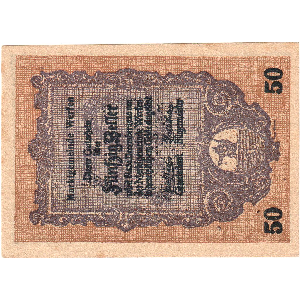 Oostenrijk, Werfen, 50 Heller, 1920-12-31, SUP