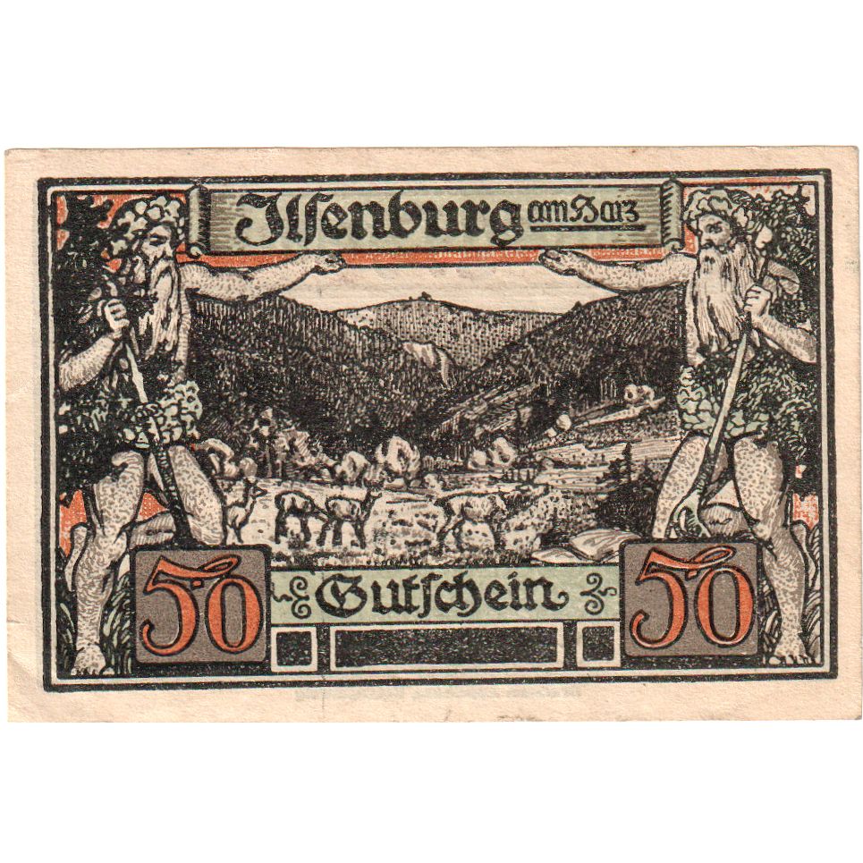 Deutschland, Ilsenburg, 50 Pfennig, 1923-01-01, SS