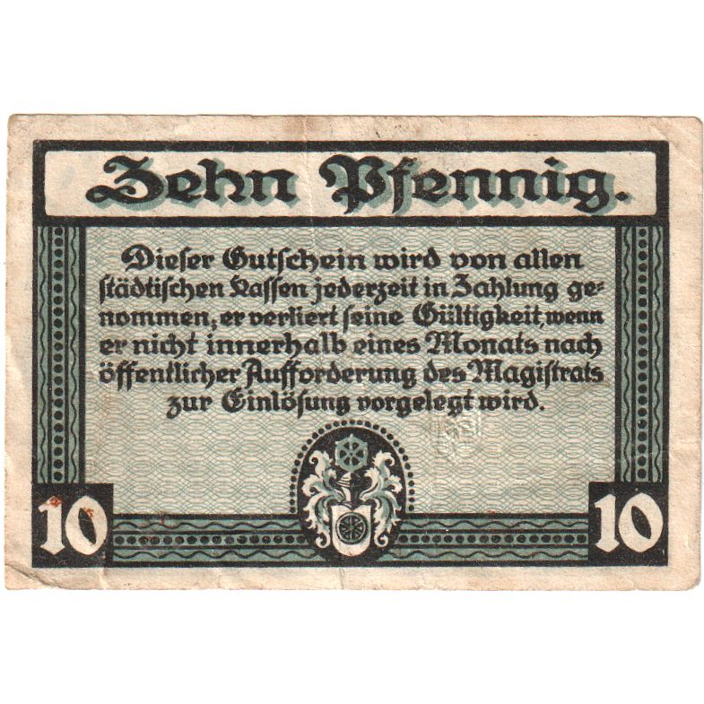 Deutschland, Erfurt, 10 Pfennig, 1920-04-09, S