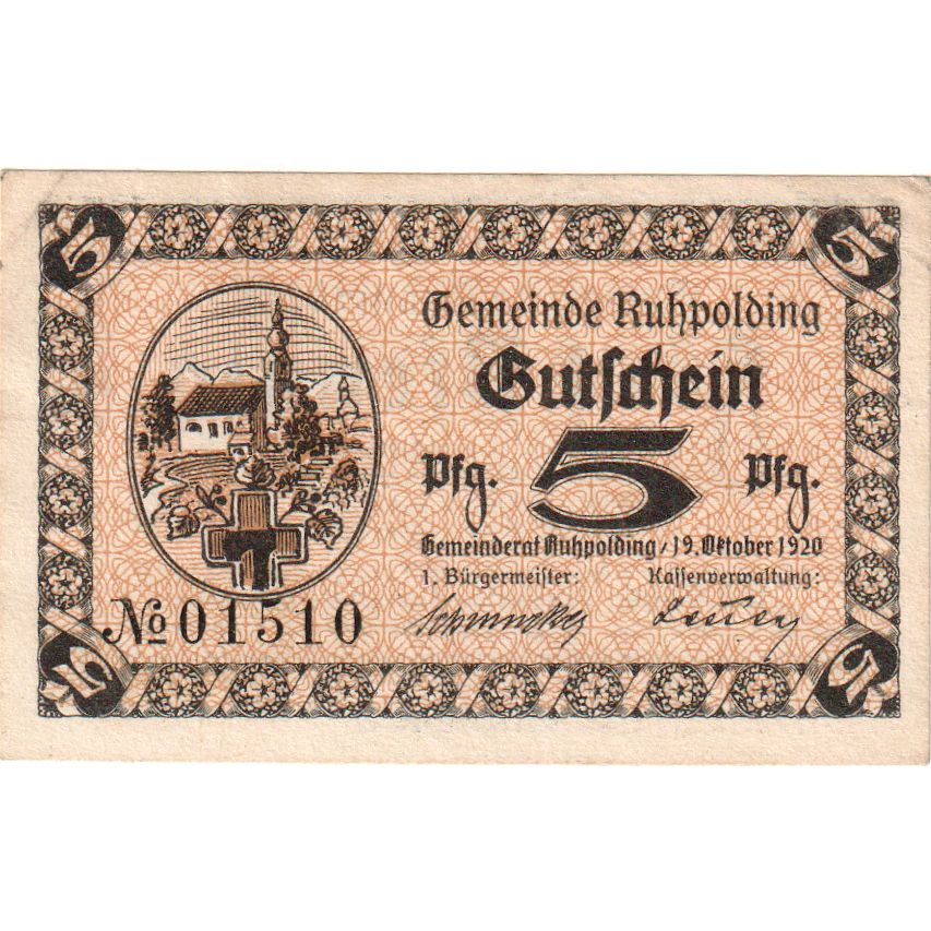Deutschland, Ruhpolding, 5 Pfennig, 1920-10-19, SS+