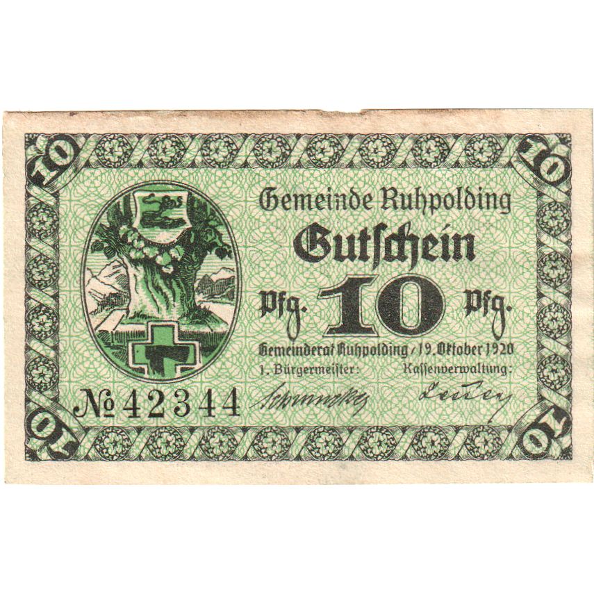 Deutschland, Ruhpolding, 10 Pfennig, 1920-10-19, SS
