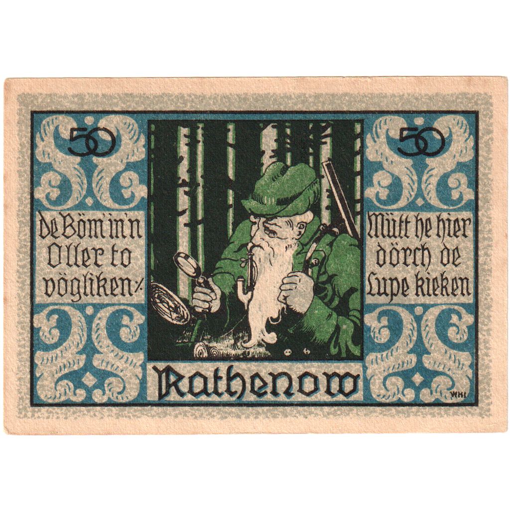 Niemcy, Rathenow, 50 Pfennig, AU(55-58)
