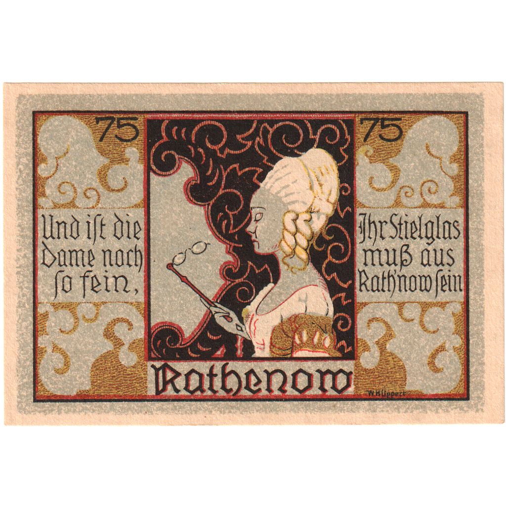Deutschland, Rathenow, 75 Pfennig, UNZ-