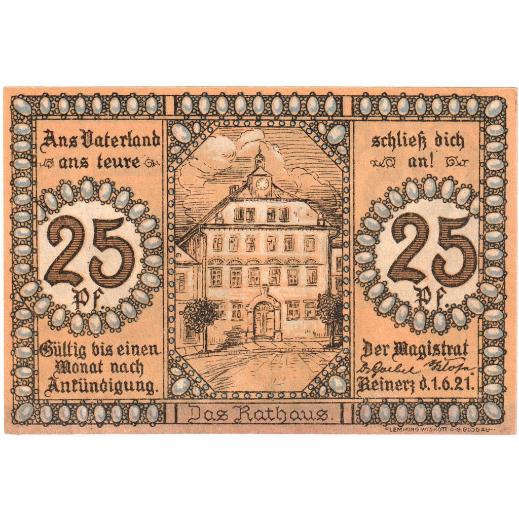 Alemania, Bad Reinerz, 25 Pfennig, 1921-06-01, SC