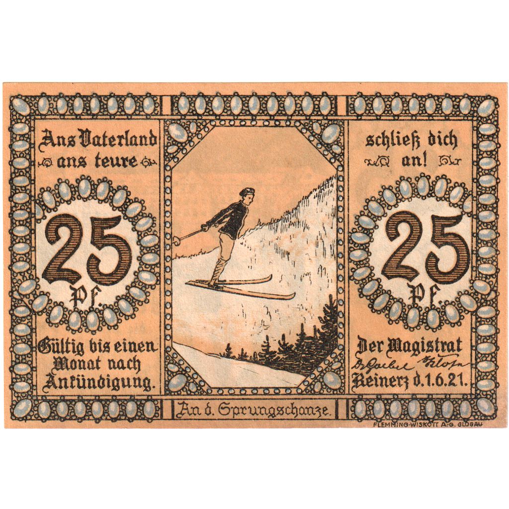 Alemania, Bad Reinerz, 25 Pfennig, 1921-06-01, SC