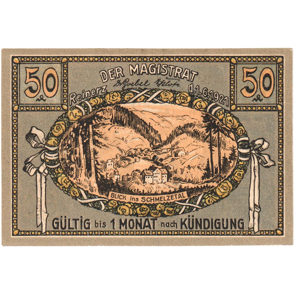 Deutschland, Bad Reinerz, 50 Pfennig, 1921-06-01, UNZ-