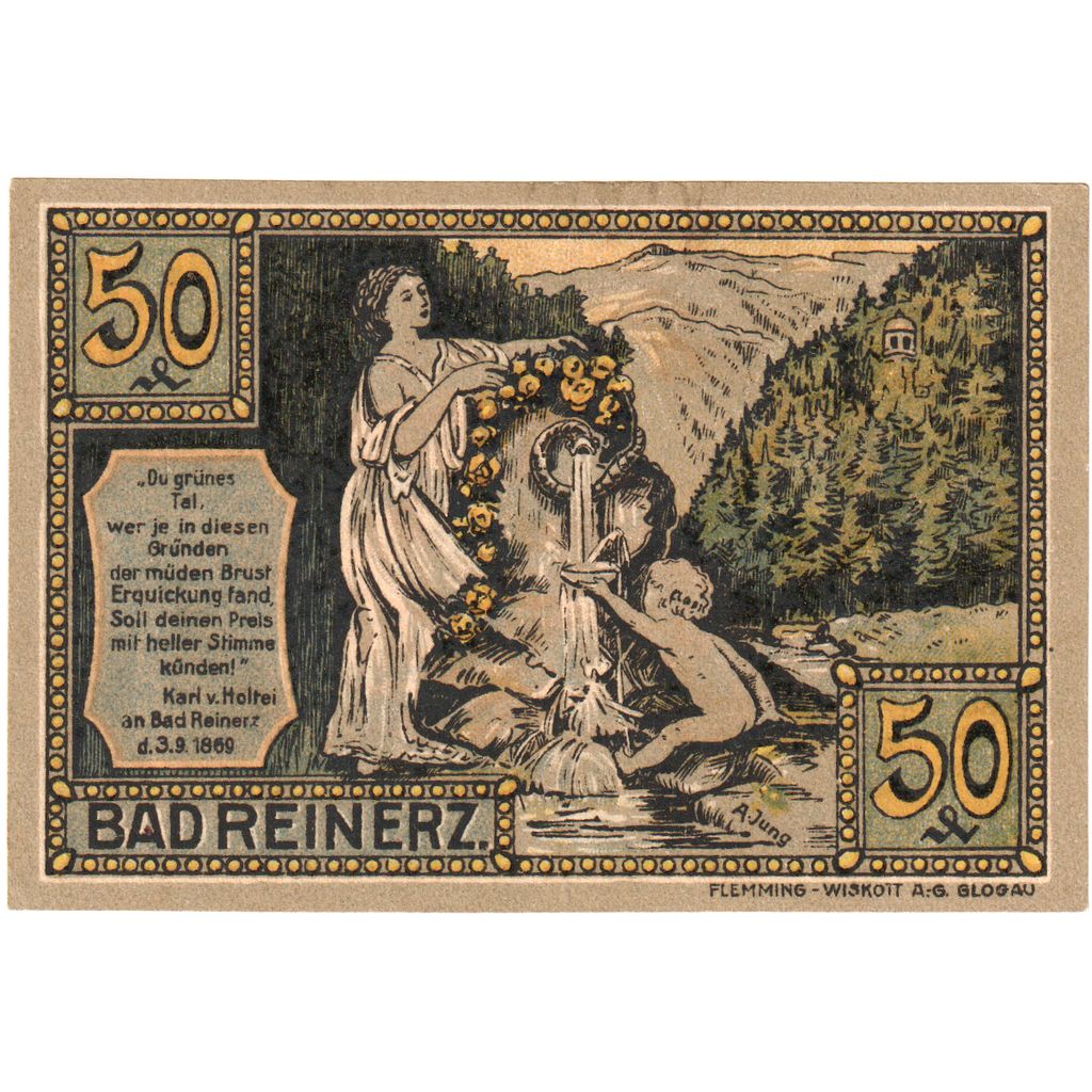 Deutschland, Bad Reinerz, 50 Pfennig, 1921-06-01, UNZ-