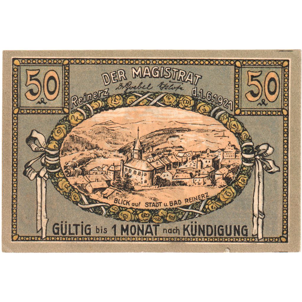 Deutschland, Bad Reinerz, 50 Pfennig, 1921-06-01, UNZ-
