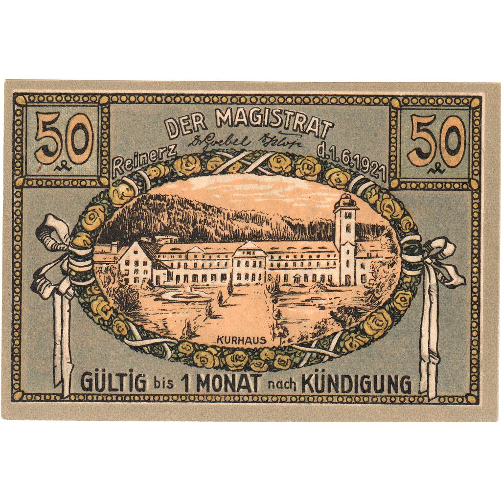 Deutschland, Bad Reinerz, 50 Pfennig, 1921-06-01, UNZ-